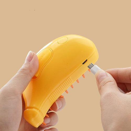 3-in-1 Steam Pet Brush – Steamy Spray Grooming & Massage Brush for Cats & Dogs
