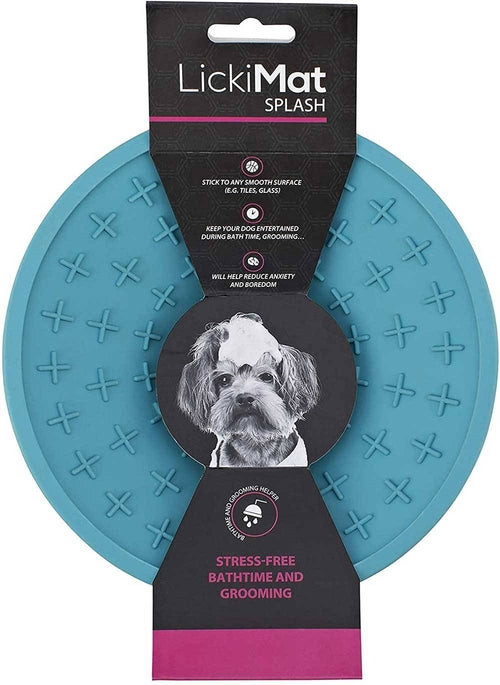 LickiMat Splash Slow Feeder Bowl – Calming Licking Mat for Dogs & Cats