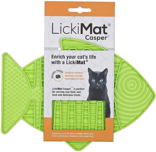 LickiMat Casper Fish-Shaped Slow Feeder for Cats