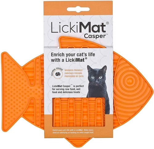 LickiMat Casper Fish-Shaped Slow Feeder for Cats