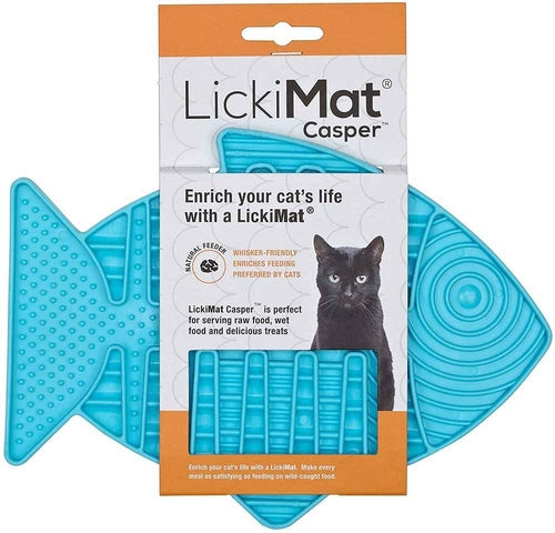 LickiMat Casper Fish-Shaped Slow Feeder for Cats