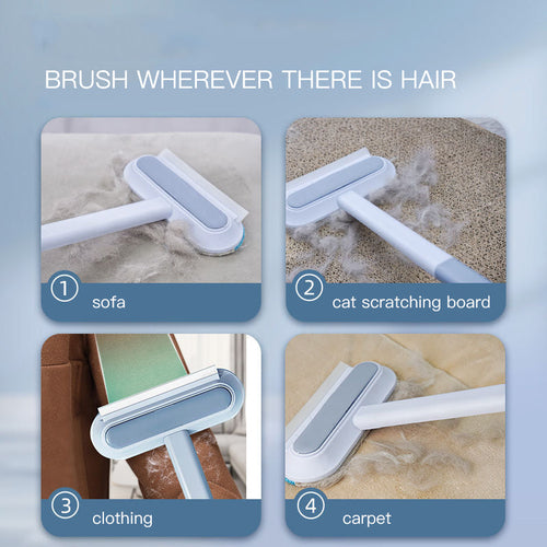 4-in-1 Pet Hair Removal Brush – Fur & Lint Remover for Furniture, Car Seats & Clothes