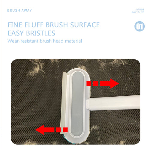 4-in-1 Pet Hair Removal Brush – Fur & Lint Remover for Furniture, Car Seats & Clothes