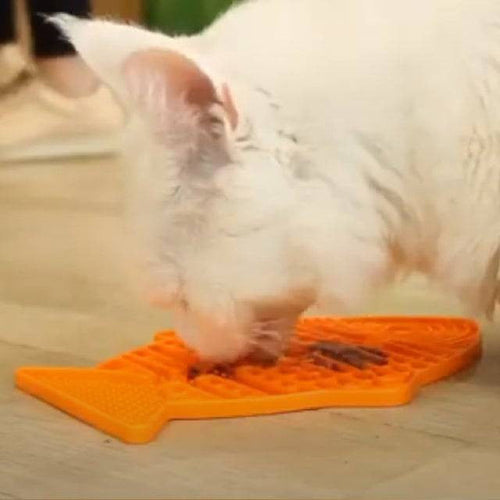 LickiMat Casper Fish-Shaped Slow Feeder for Cats