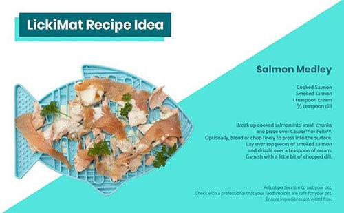 LickiMat Casper Fish-Shaped Slow Feeder for Cats