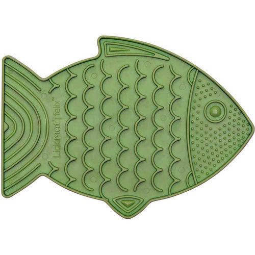 LickiMat Felix Fish-Shaped Slow Feeder for Cats