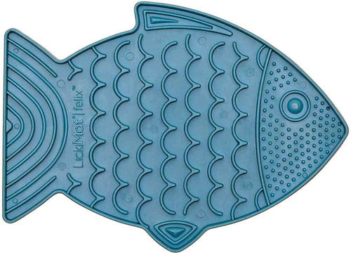 LickiMat Felix Fish-Shaped Slow Feeder for Cats