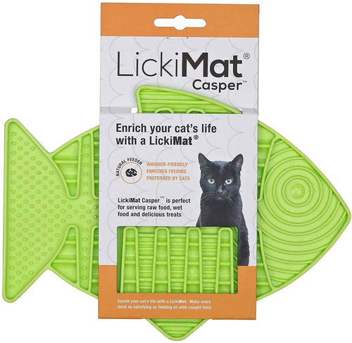 LickiMat Casper Fish-Shaped Slow Feeder for Cats