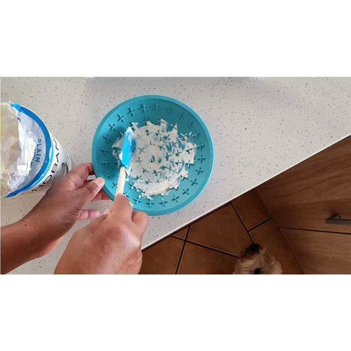 LickiMat Splash Slow Feeder Bowl – Calming Licking Mat for Dogs & Cats