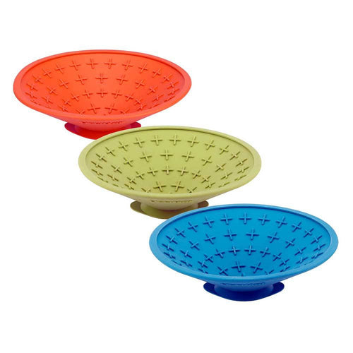 LickiMat Splash Slow Feeder Bowl – Calming Licking Mat for Dogs & Cats
