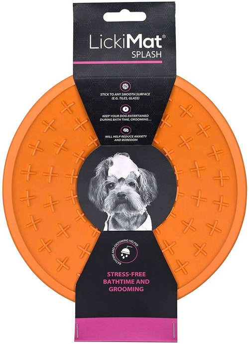 LickiMat Splash Slow Feeder Bowl – Calming Licking Mat for Dogs & Cats