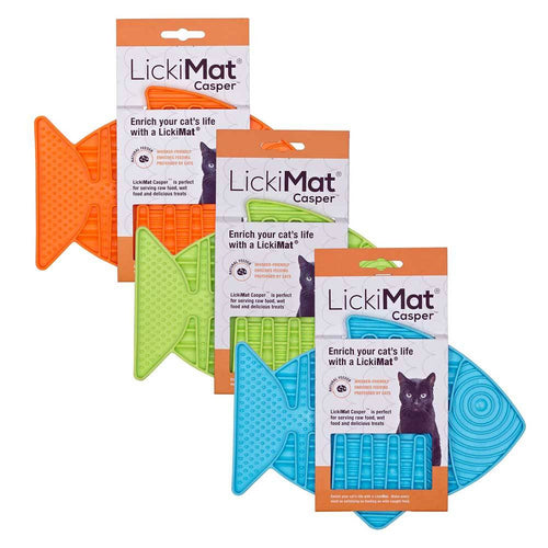 LickiMat Casper Fish-Shaped Slow Feeder for Cats