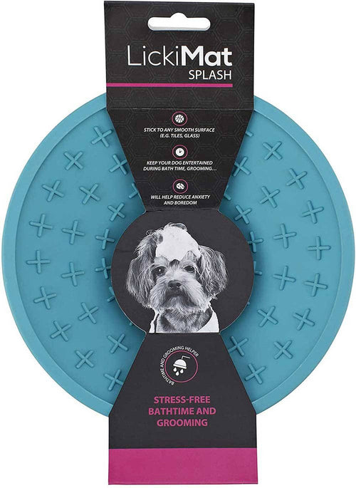LickiMat Splash Slow Feeder Bowl – Calming Licking Mat for Dogs & Cats