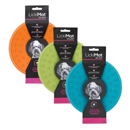 LickiMat Splash Slow Feeder Bowl – Calming Licking Mat for Dogs & Cats