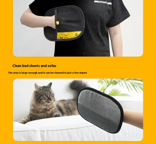 Pet Hair Removal Gloves – Reusable Fur & Lint Remover for Sofas, Carpets & Clothes