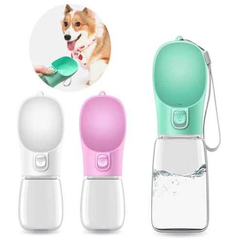 Portable Dog Water Bottle - Leak-Proof Travel Water Dispenser for Walks & Hikes